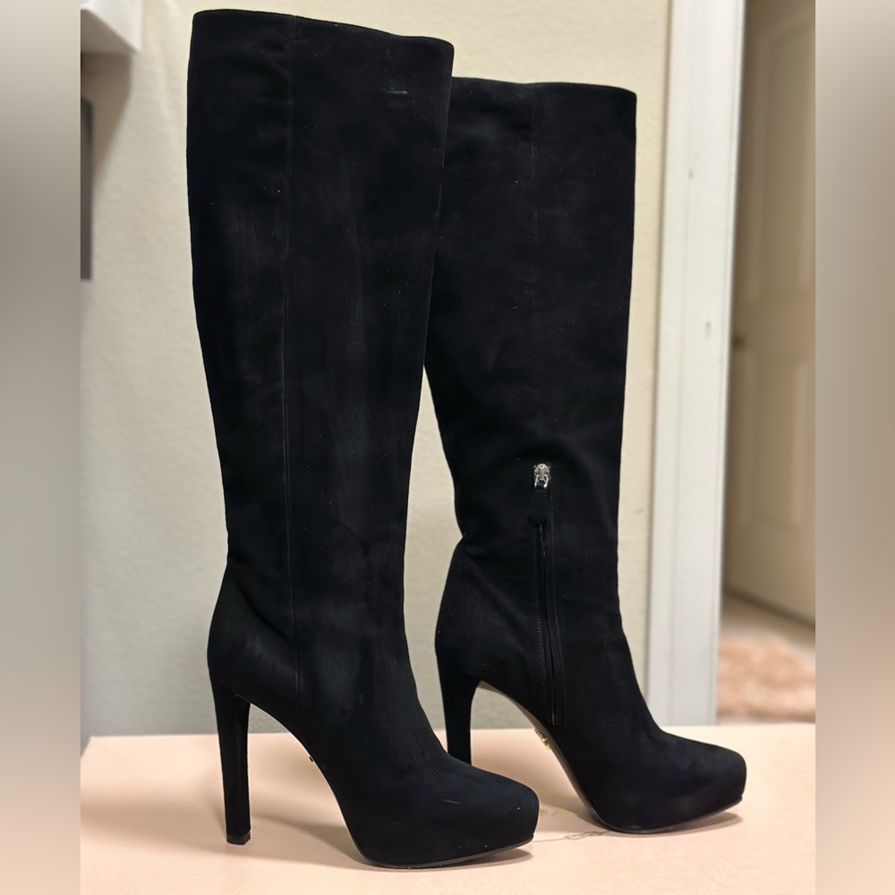PRADA  Suede boots size 36.5